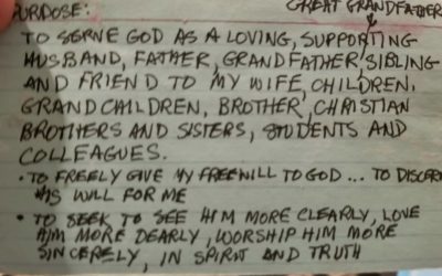 What has my dad said to me? What does my heart now hear?